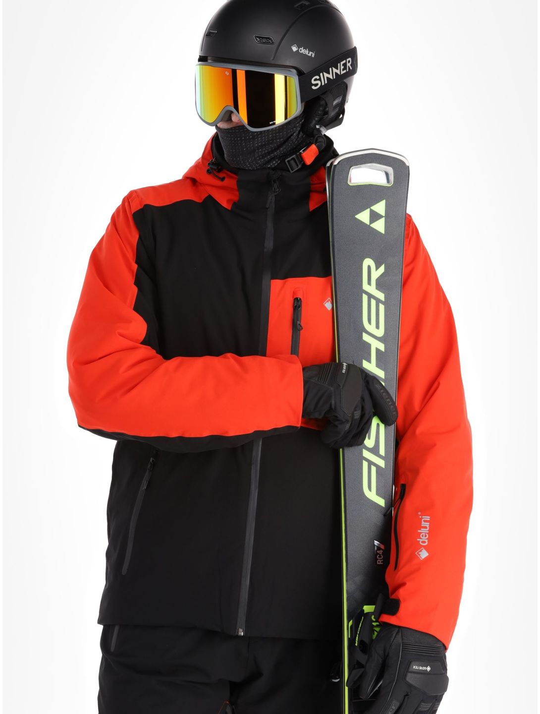 Deluni, Icerocker Plus ski jacket men Black / Red black, red 