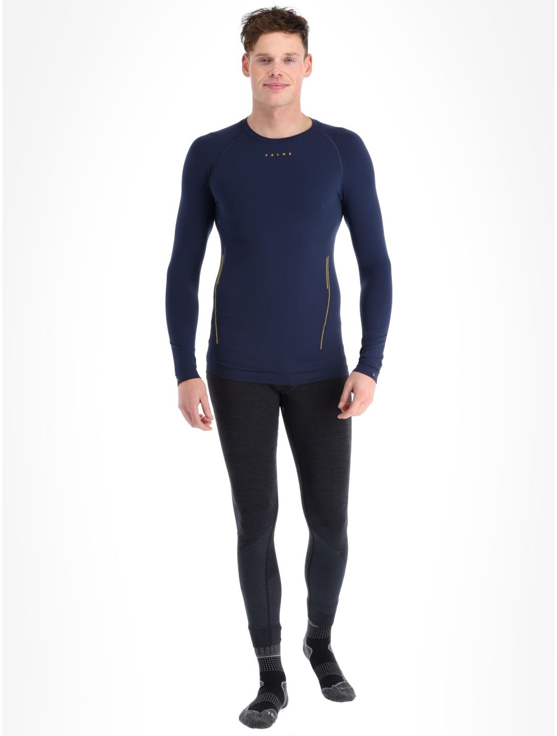 Falke, Longsleeve Trend thermal shirt men Space Blue blue 