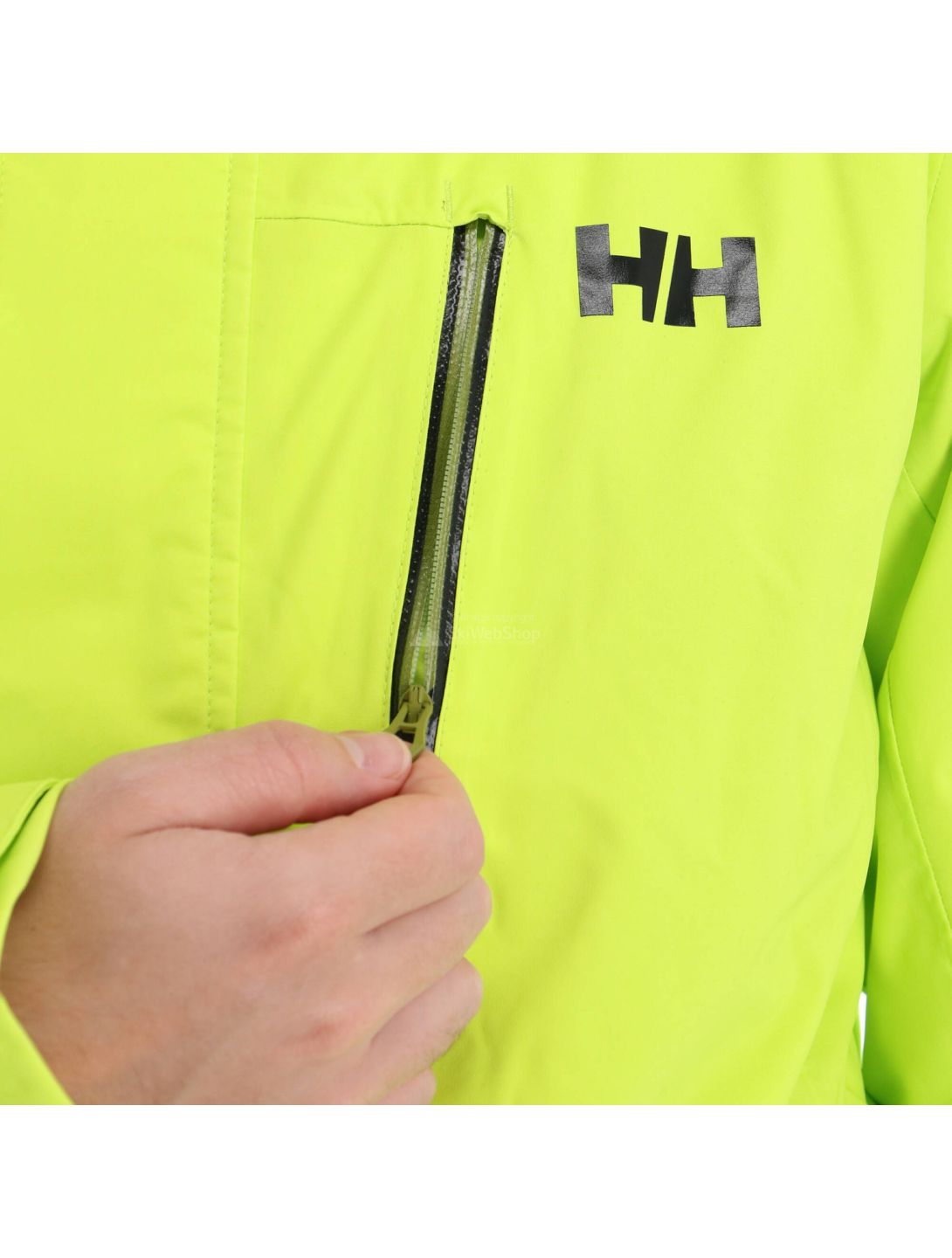 Helly Hansen, Bonanza, ski jacket, men, azid lime green