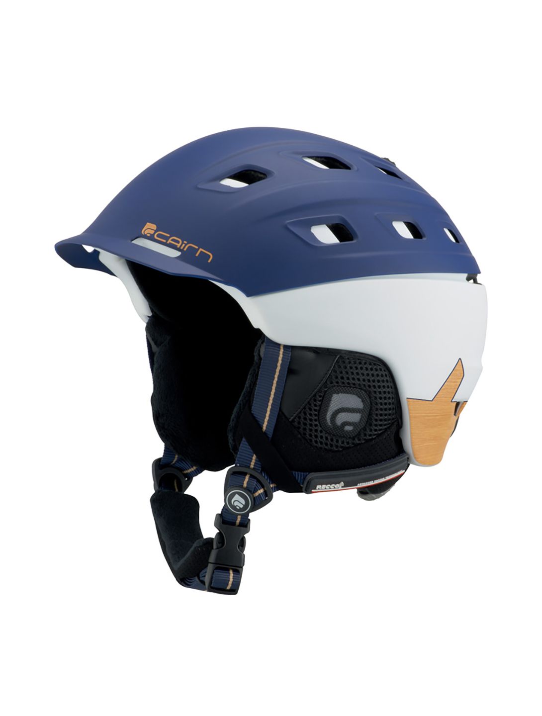 Cairn I-Brid Rescue, Ski helmet, Mat navy-wood