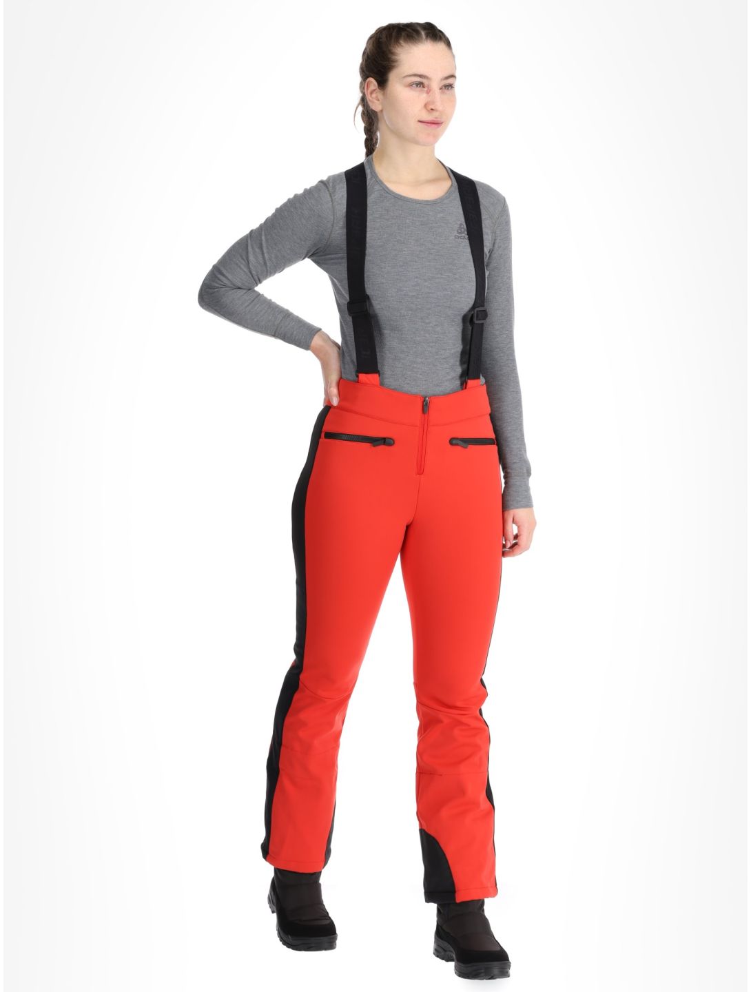 Icepeak, Ellsworth softshell ski pants women Coral-Red red 