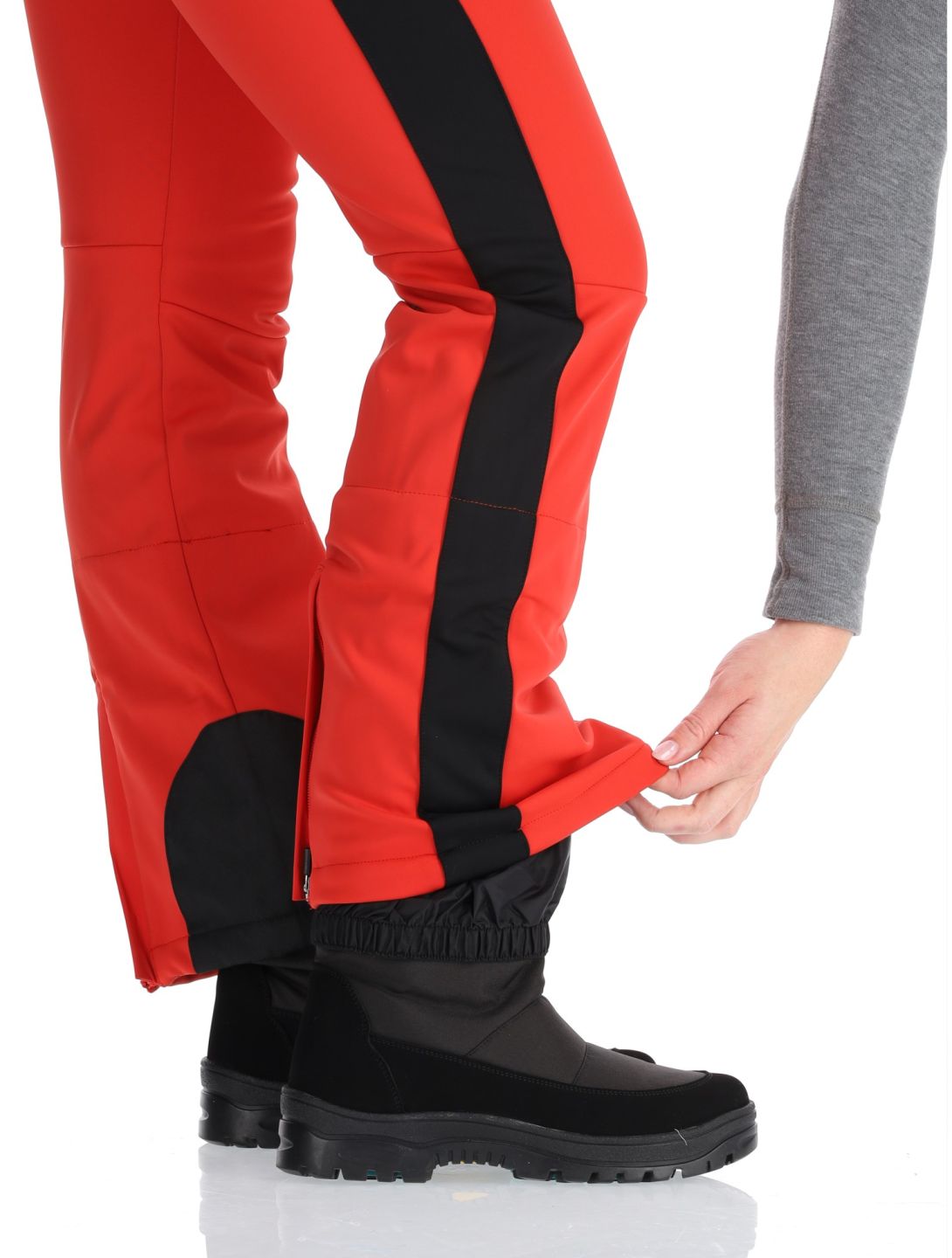 Icepeak, Ellsworth softshell ski pants women Coral-Red red 