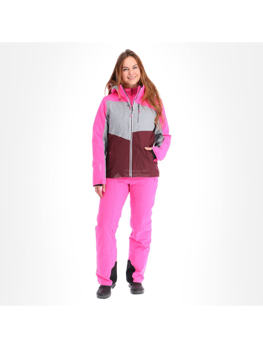 Icepeak, Calion, ski jacket, women, grey/pink