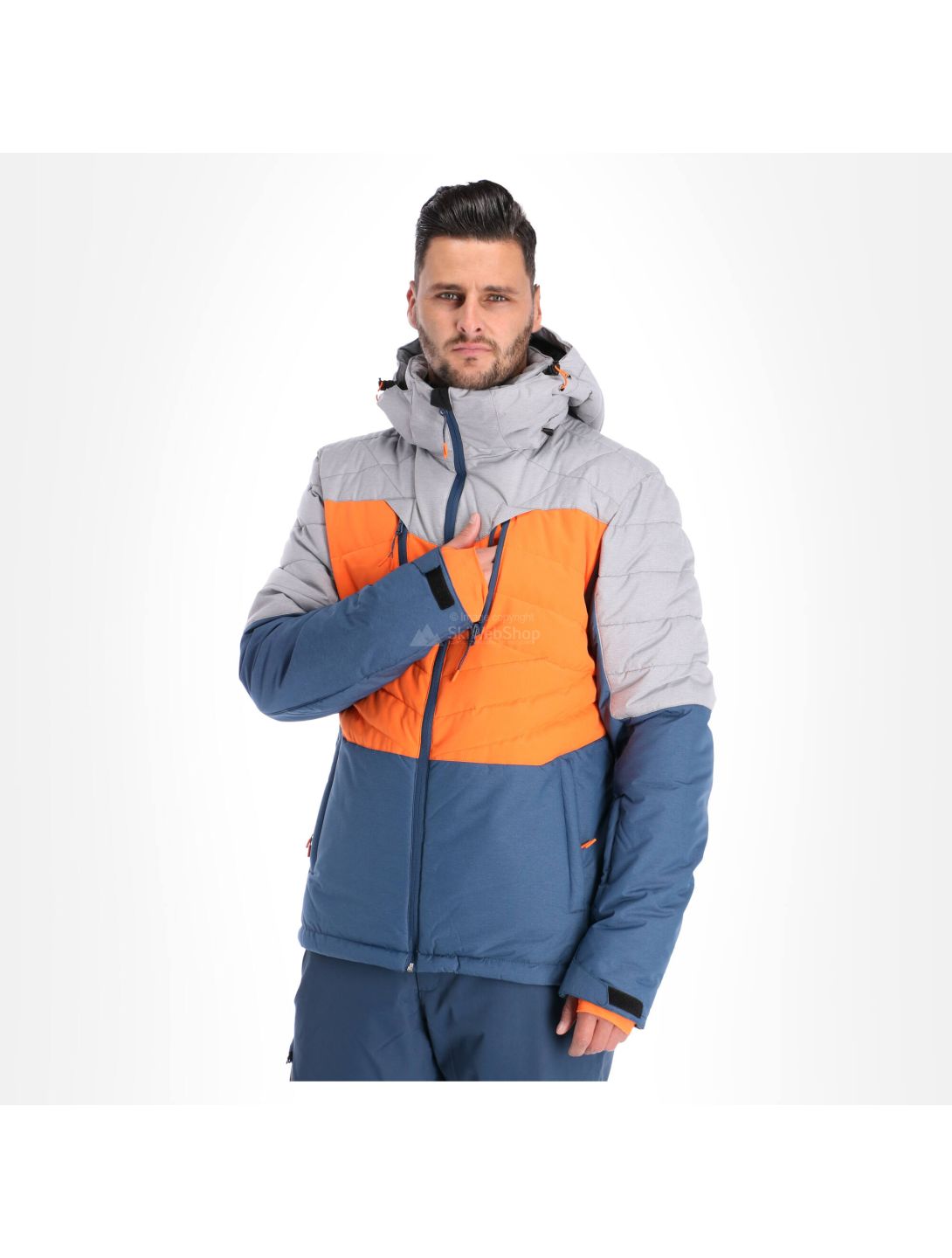 Icepeak, Clover, ski jacket, men, navy blue