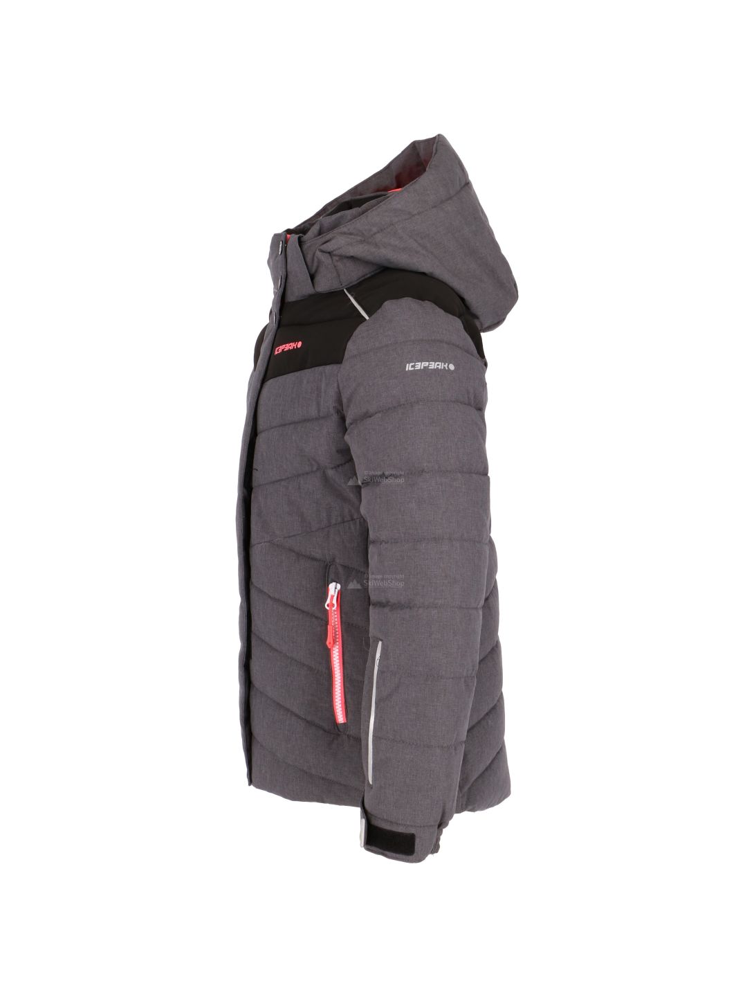 Icepeak, Holly JR ski jacket, kids, lead grey