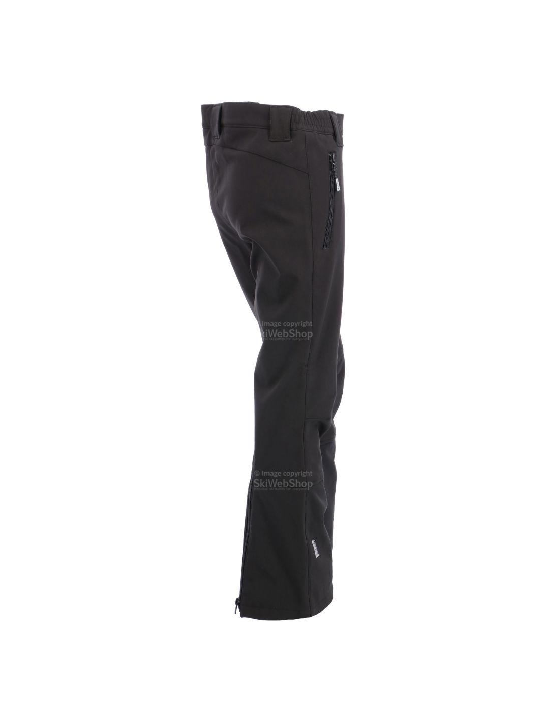 Icepeak, Riksu JR, softshell ski pants, slim fit, kids, black