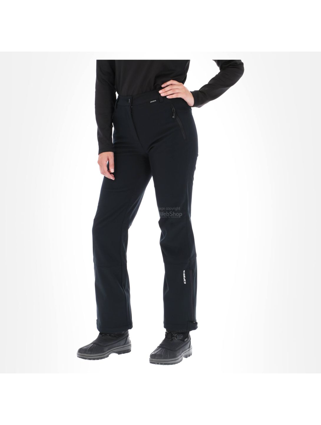 Icepeak, Riksu softshell ski pants women black