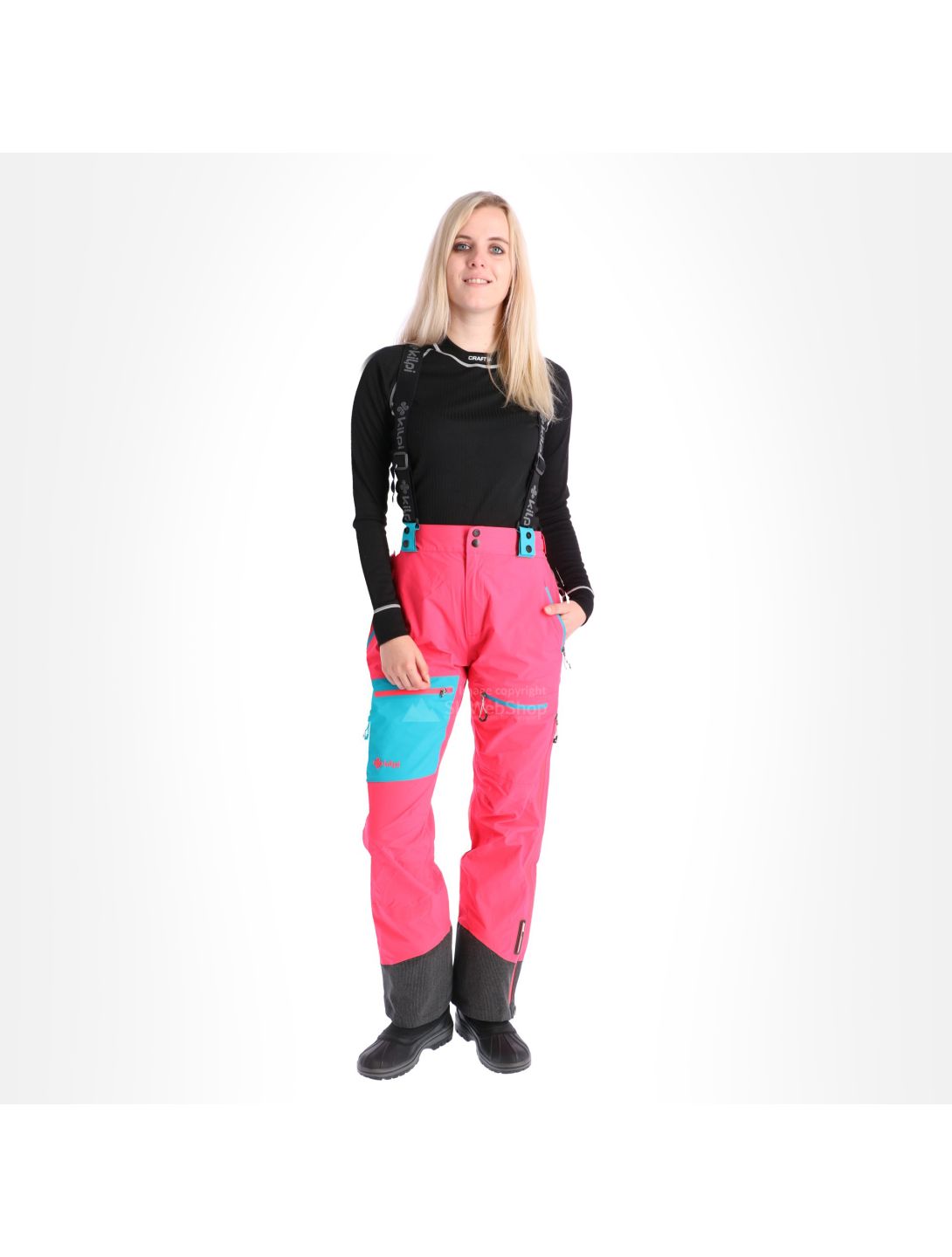 Kilpi, Keku, Ski pants, Woman, Pink Black