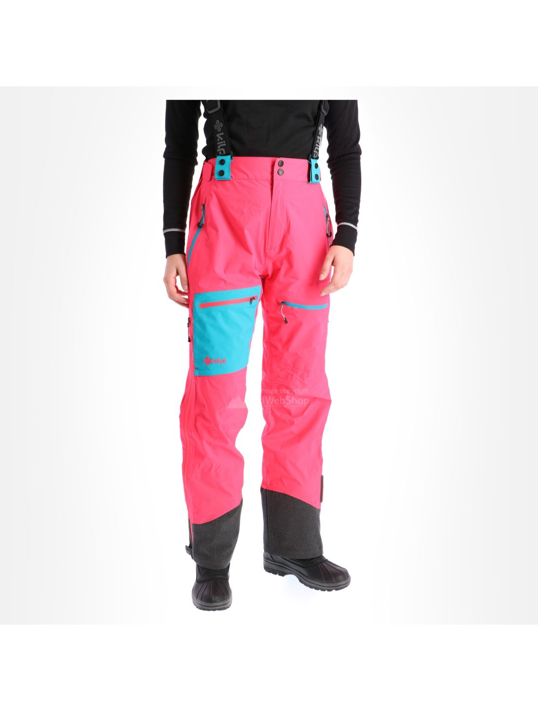 Kilpi, Keku, Ski pants, Woman, Pink Black