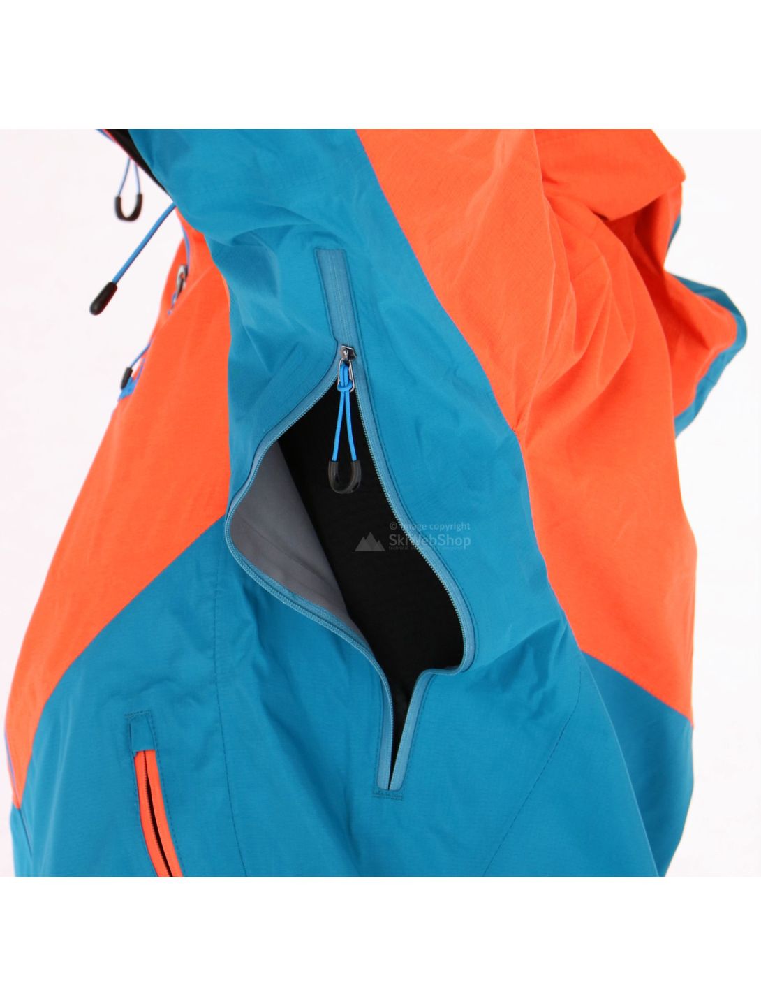 Kilpi, Metrix hardshell ski jacket, men, blue-orange