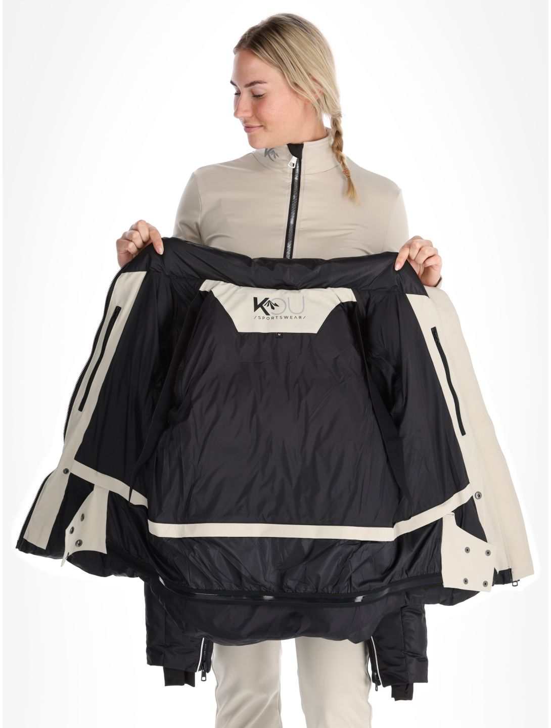 Kou Sportswear, Alpine elegance ski jacket women Black black 