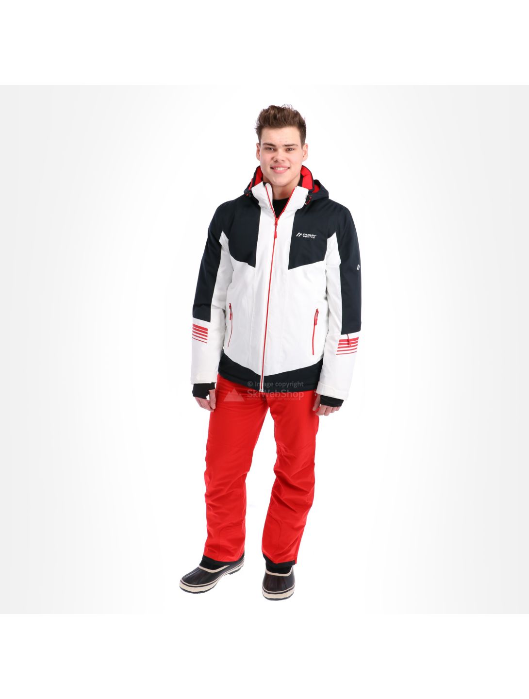 Maier Sports, Ahornbuehl, ski jacket, men, white