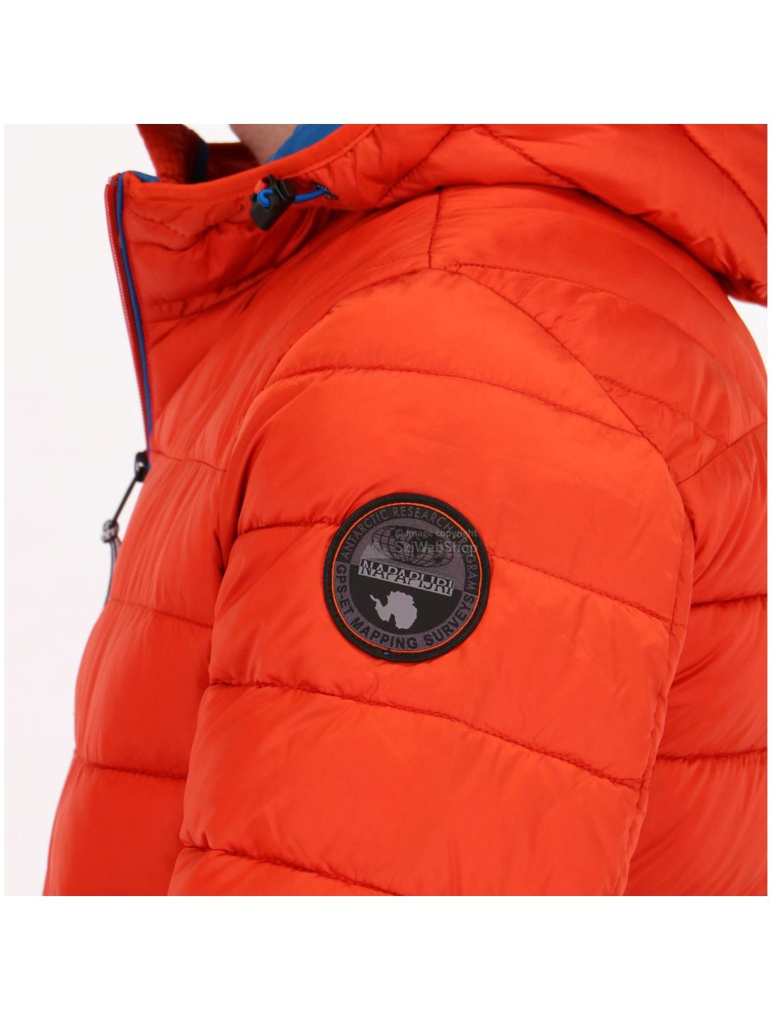 Napapijri, Aerons Hood, ski jacket, men, orange rusty