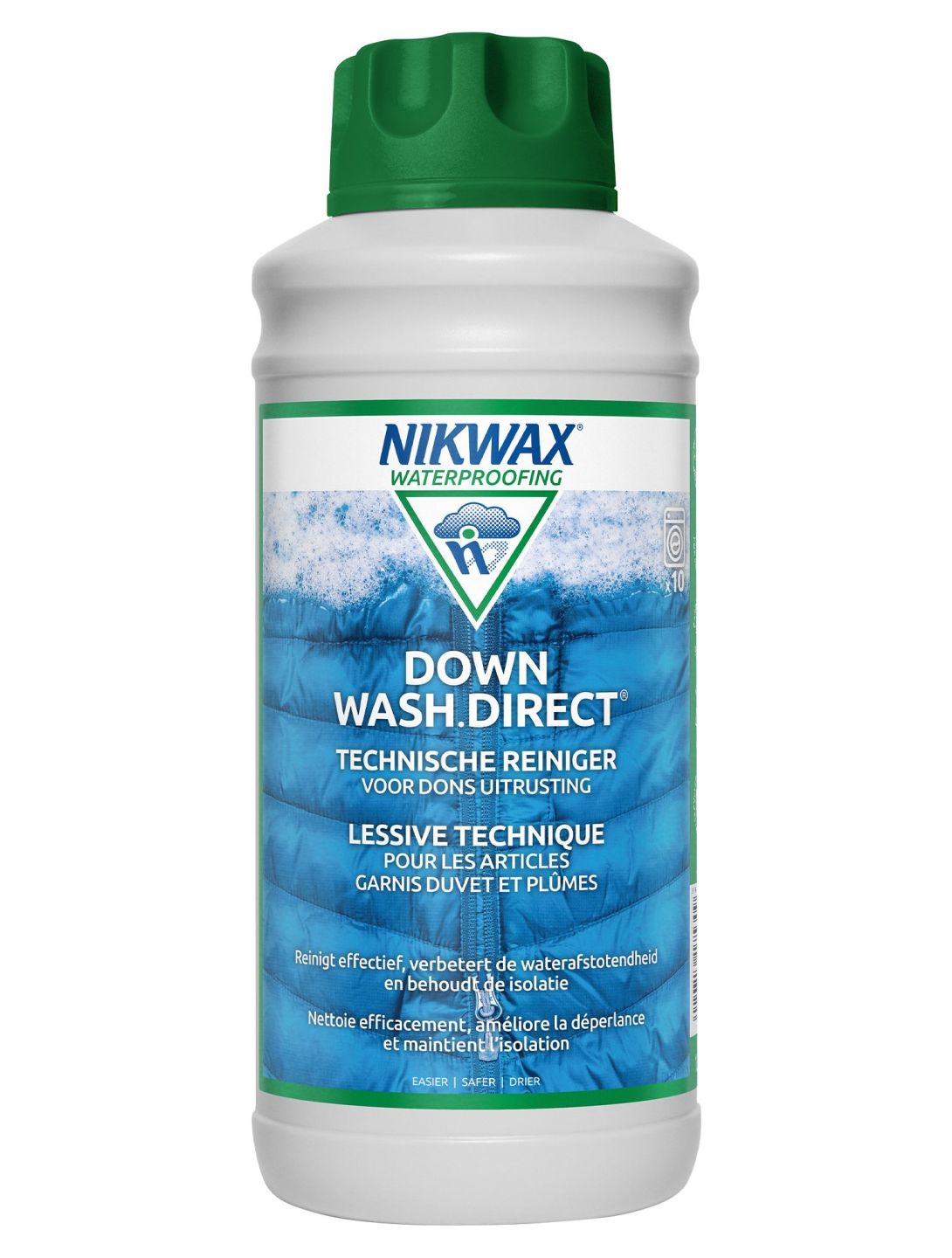 Nikwax, Down Wash Direct, 1 L:, detergent for down-filled ski and outdoor wear, maintenance product