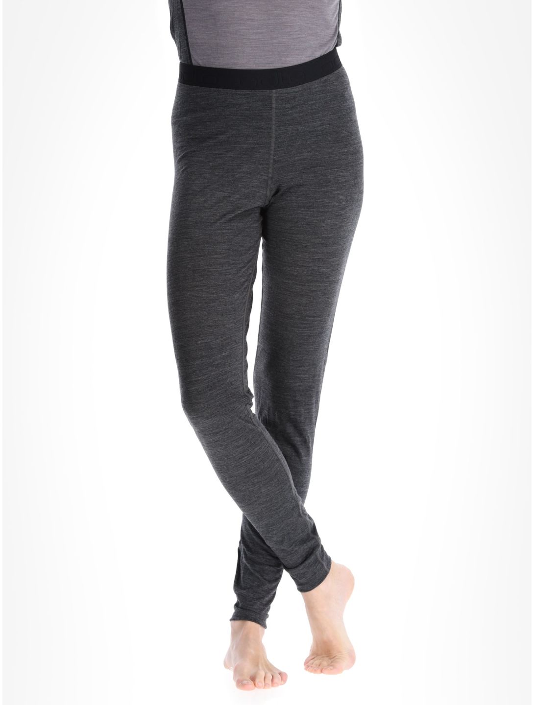 Odlo, Natural Performance PW 150 thermal pants women Dark Grey Melange grey 