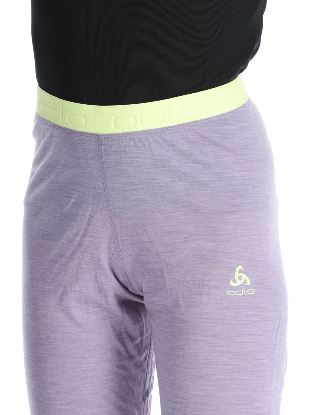 Odlo, Natural Performance PW 150 thermal pants women Gray Ridge Melange - Shadow Lime green, grey 