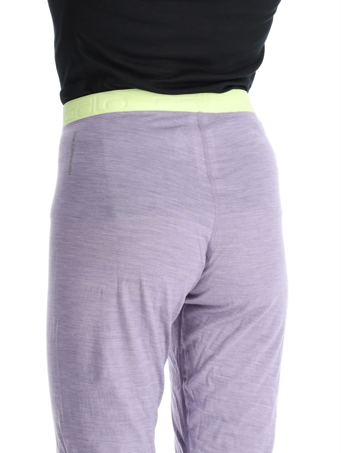 Odlo, Natural Performance PW 150 thermal pants women Gray Ridge Melange - Shadow Lime green, grey 