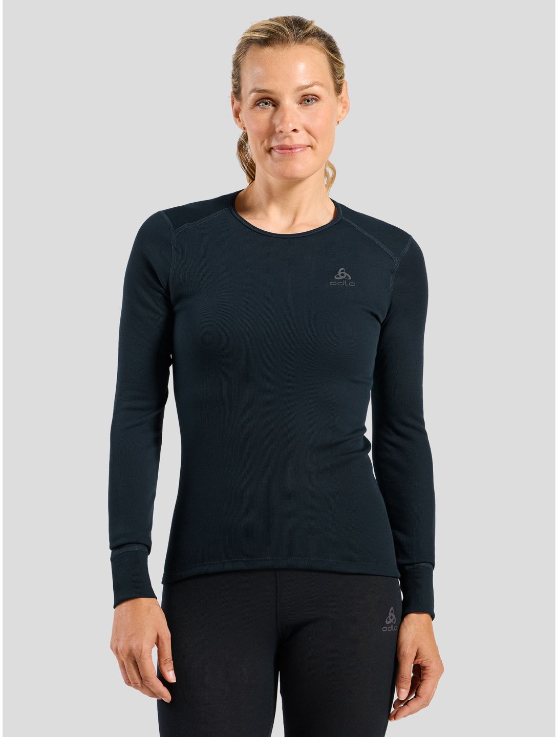 Odlo, Active Warm Eco thermal shirt women Dark Sapphire blue 