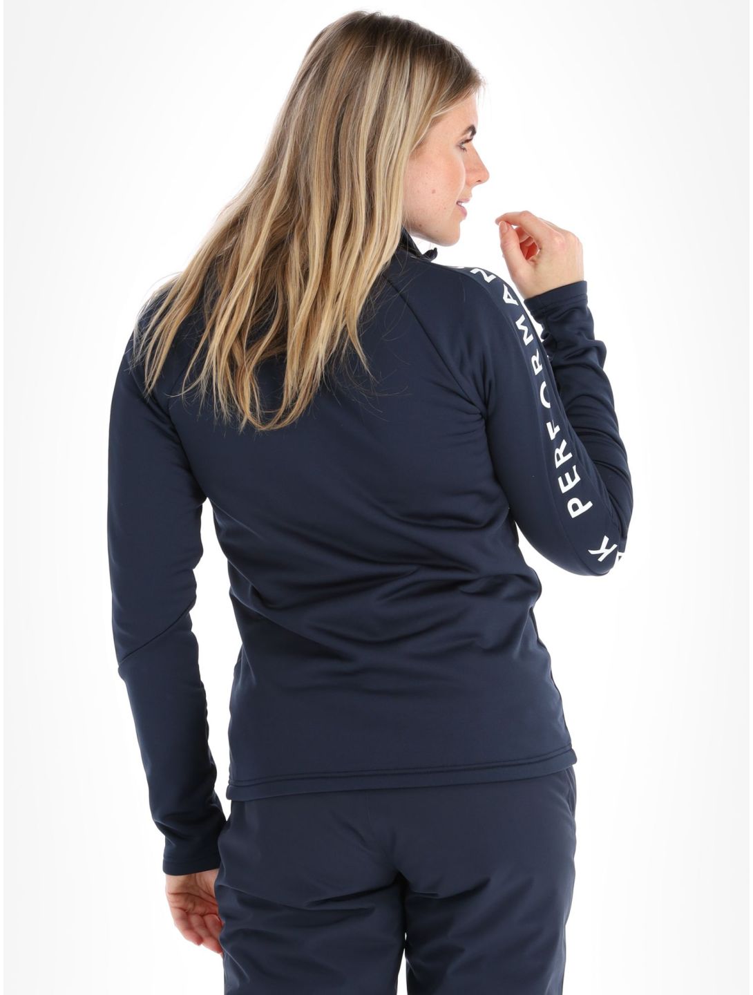 Peak Performance, W Rider Mid Zip jacket women Blue Shadow-Blue Shadow blue 