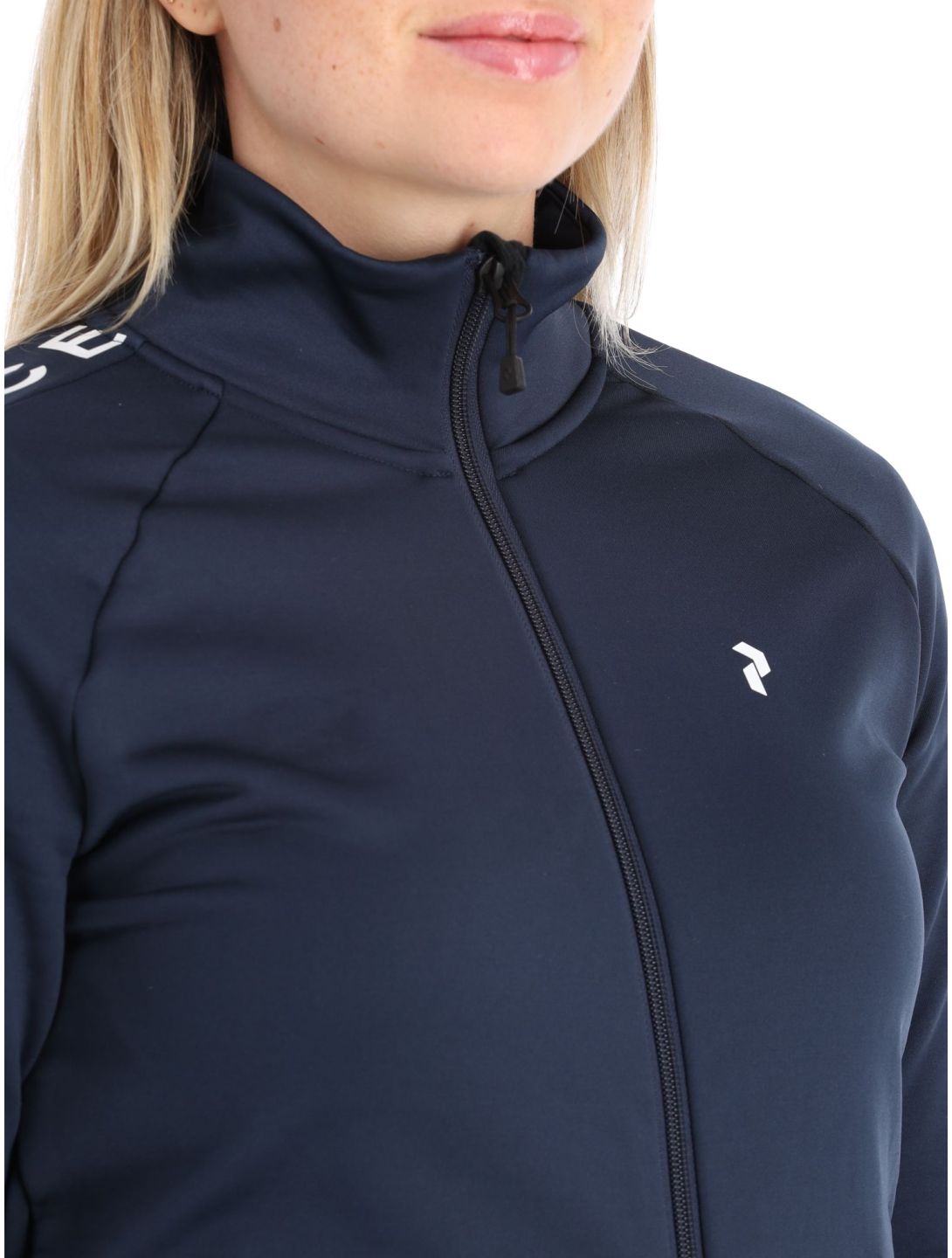 Peak Performance, W Rider Mid Zip jacket women Blue Shadow-Blue Shadow blue 