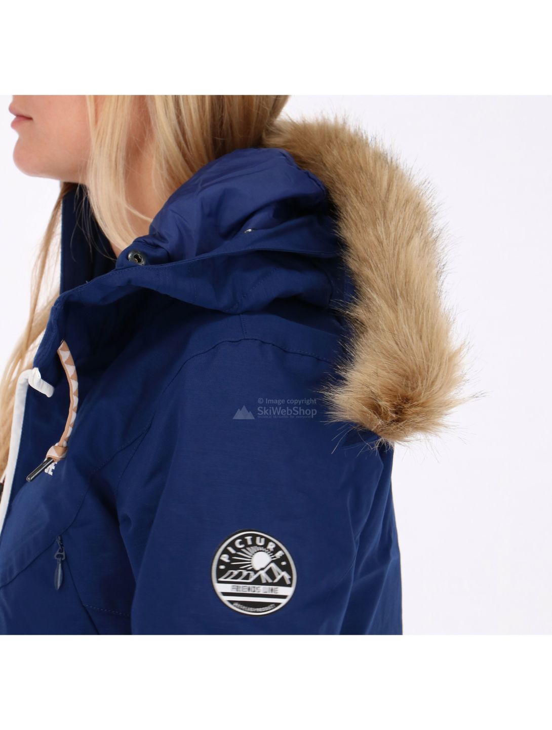 Picture, Cooler, ski jacket, women, dark blue-white