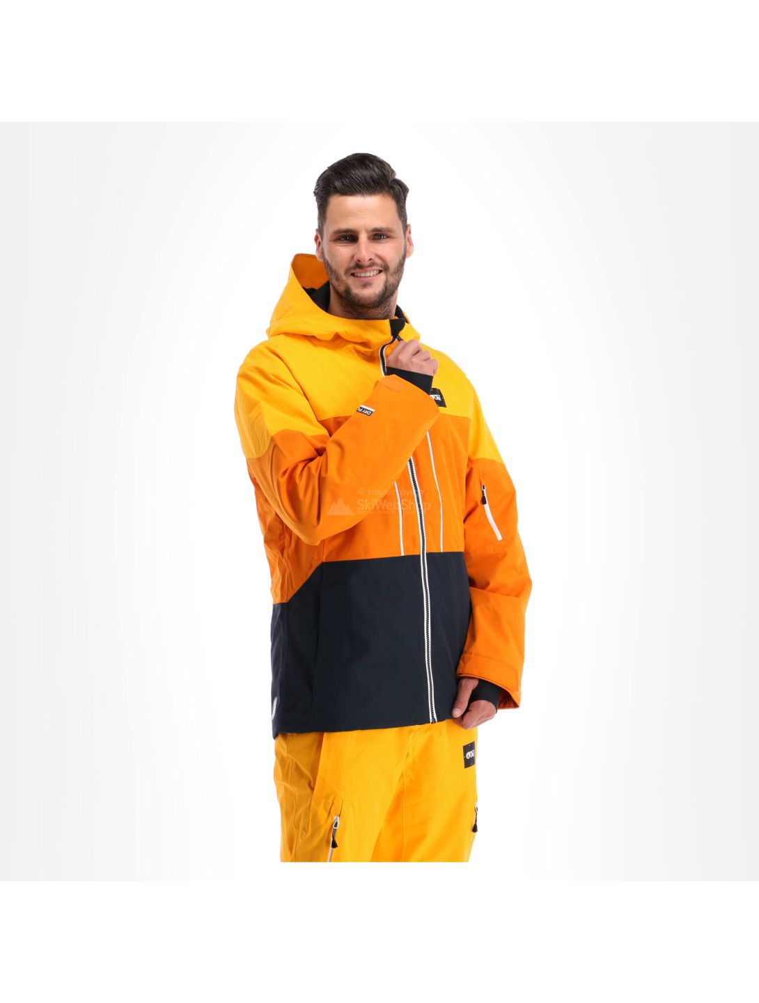 Picture, Object, ski jacket, men, yellow