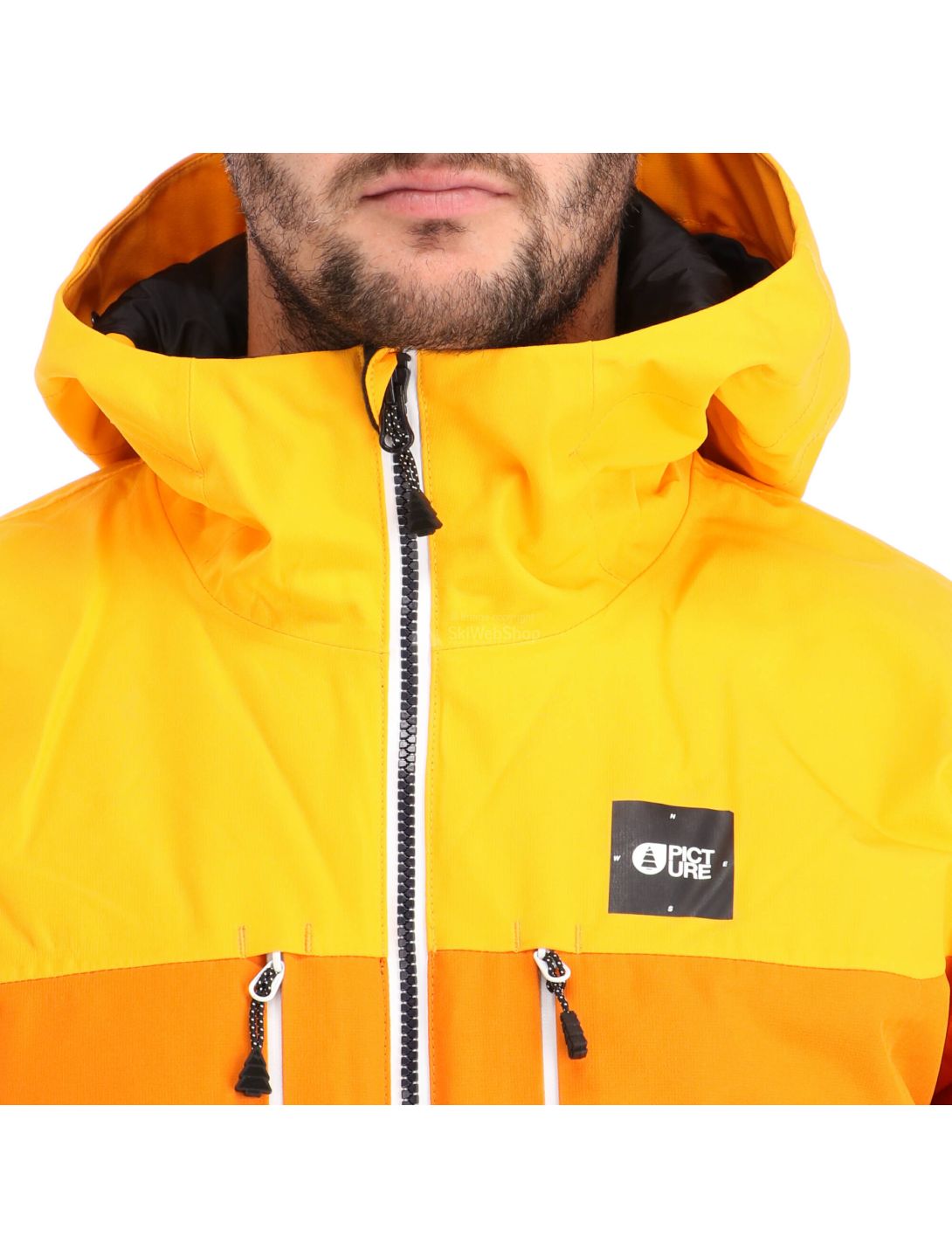 Picture, Object, ski jacket, men, yellow