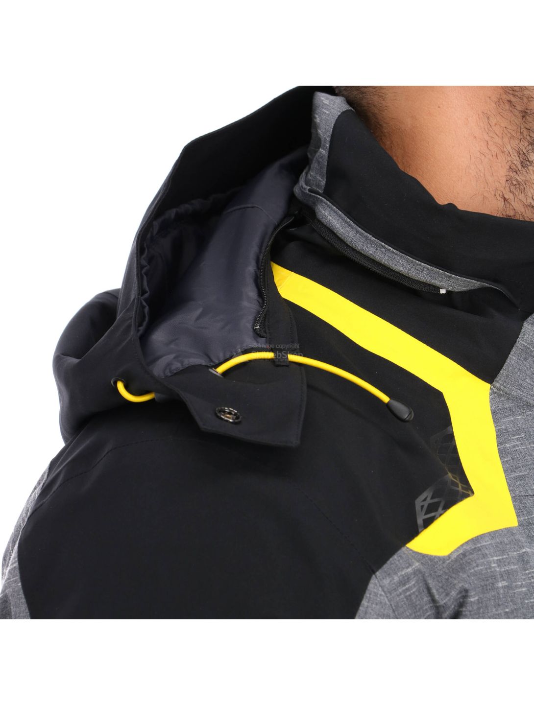 Spyder, Leader GTX, ski jacket, men, yellow/black