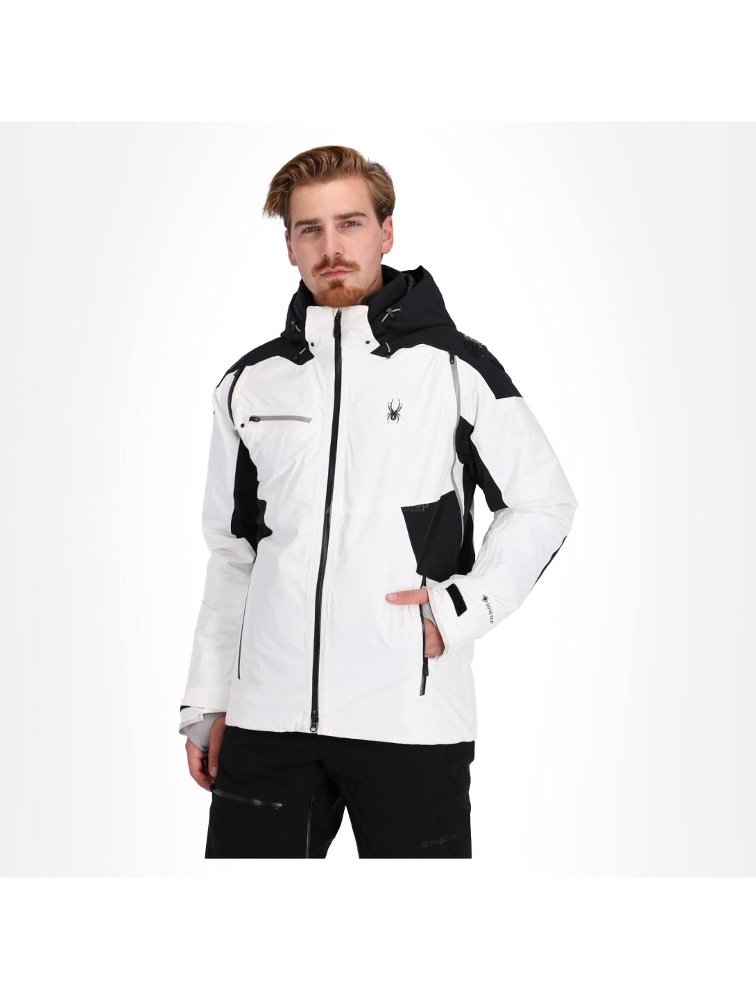 Spyder, Vanqysh GTX, ski jacket, men, white