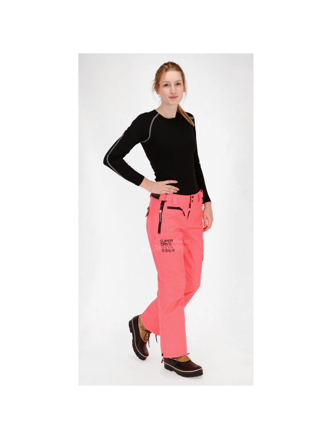 Superdry, Snow ski pants, women, fluro orange