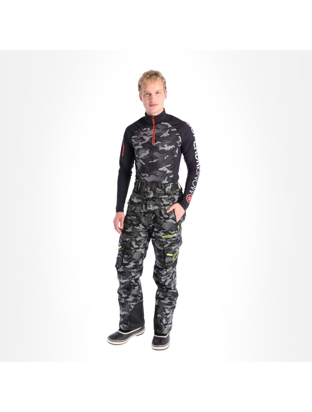 Superdry, Snow, ski pants, men, contrast camo grey