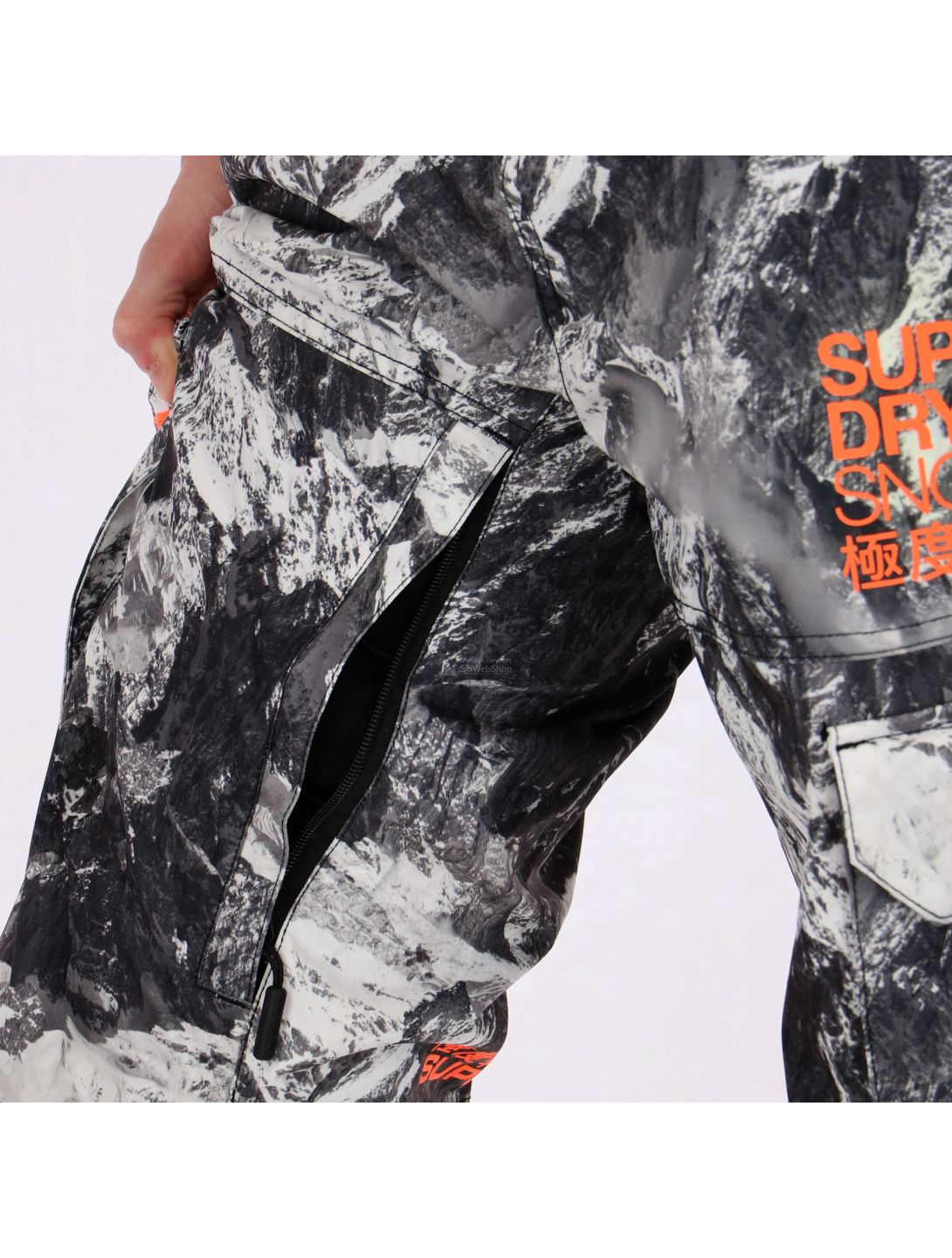 Superdry, Snowpants ski pants, men, cliff face grey