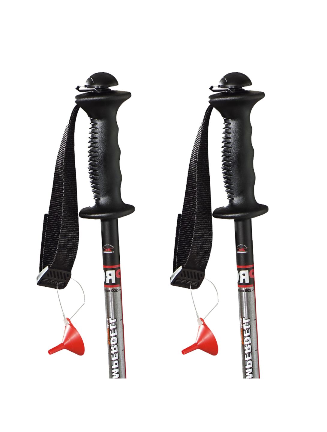 Komperdell, Alpine Schnapspole, ski poles, black