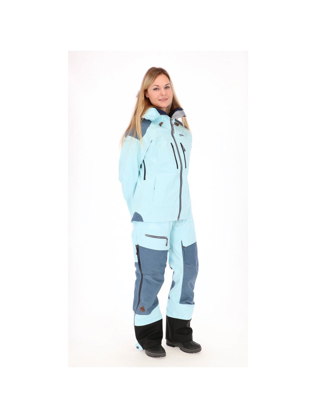 Tenson, Caia, hardshell ski jacket, women, light blue