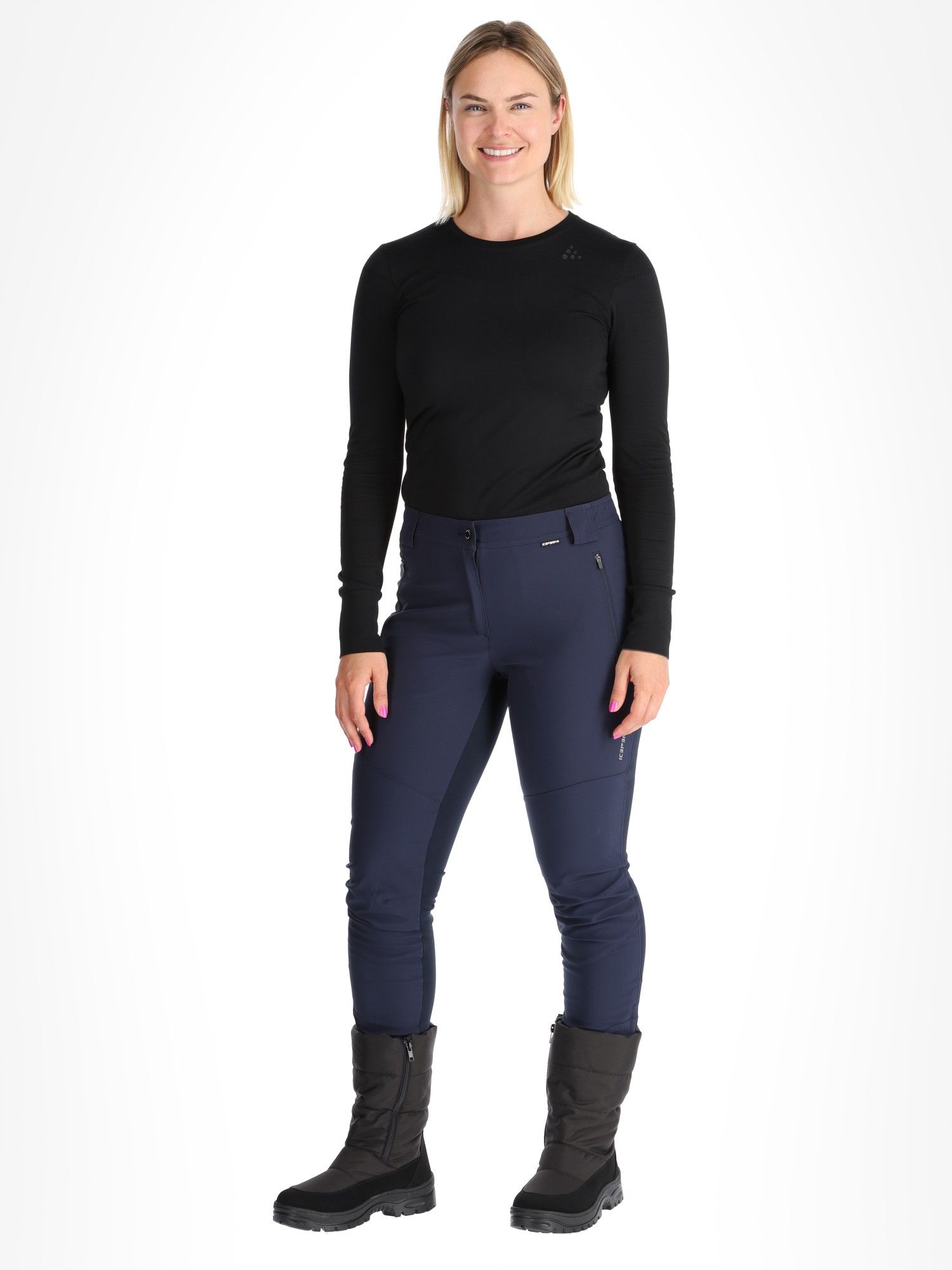 Icepeak, Doral softshell ski pants women Dark Blue blue | SkiWebShop