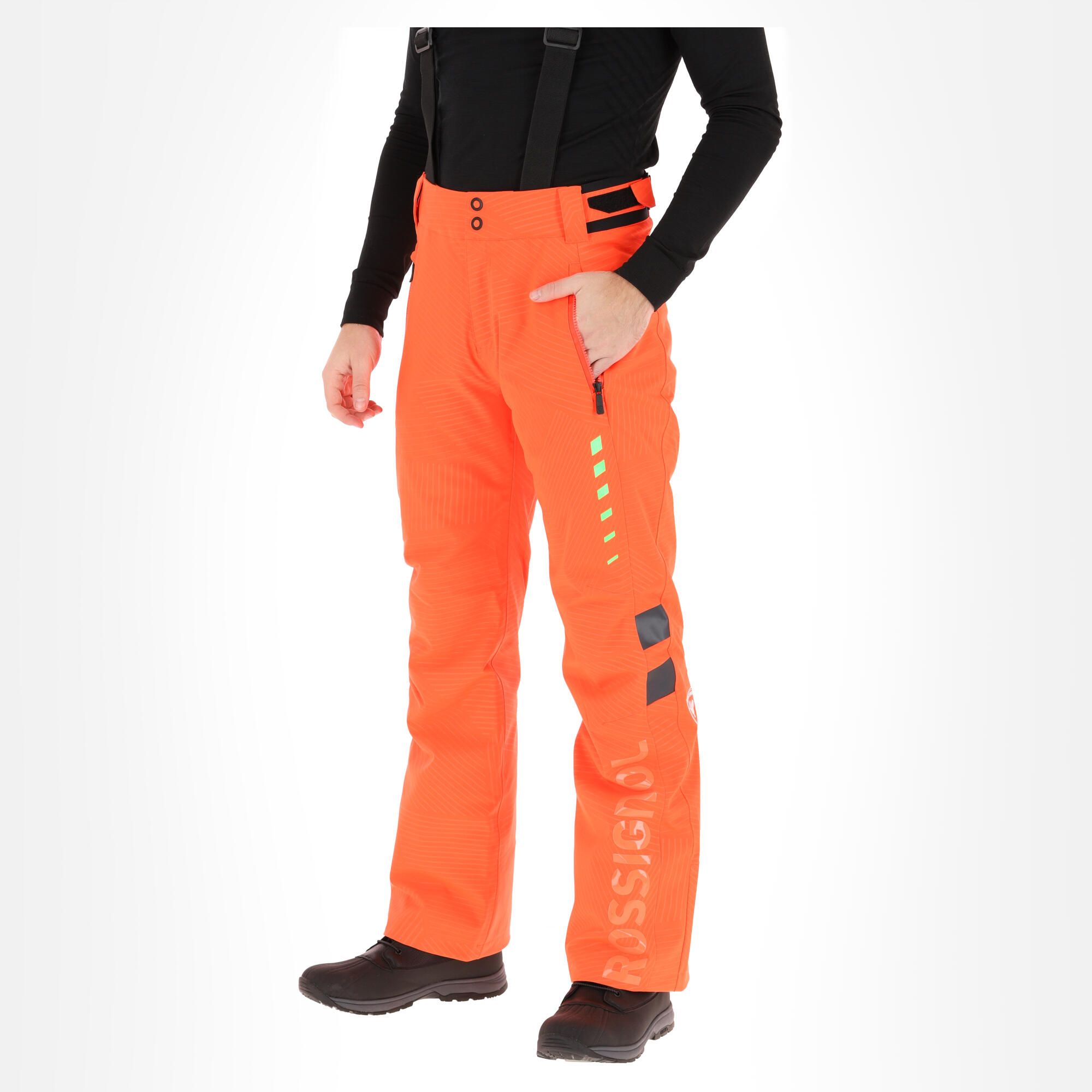 Rossignol, Hero Cource Pant ski pants men neon red ...