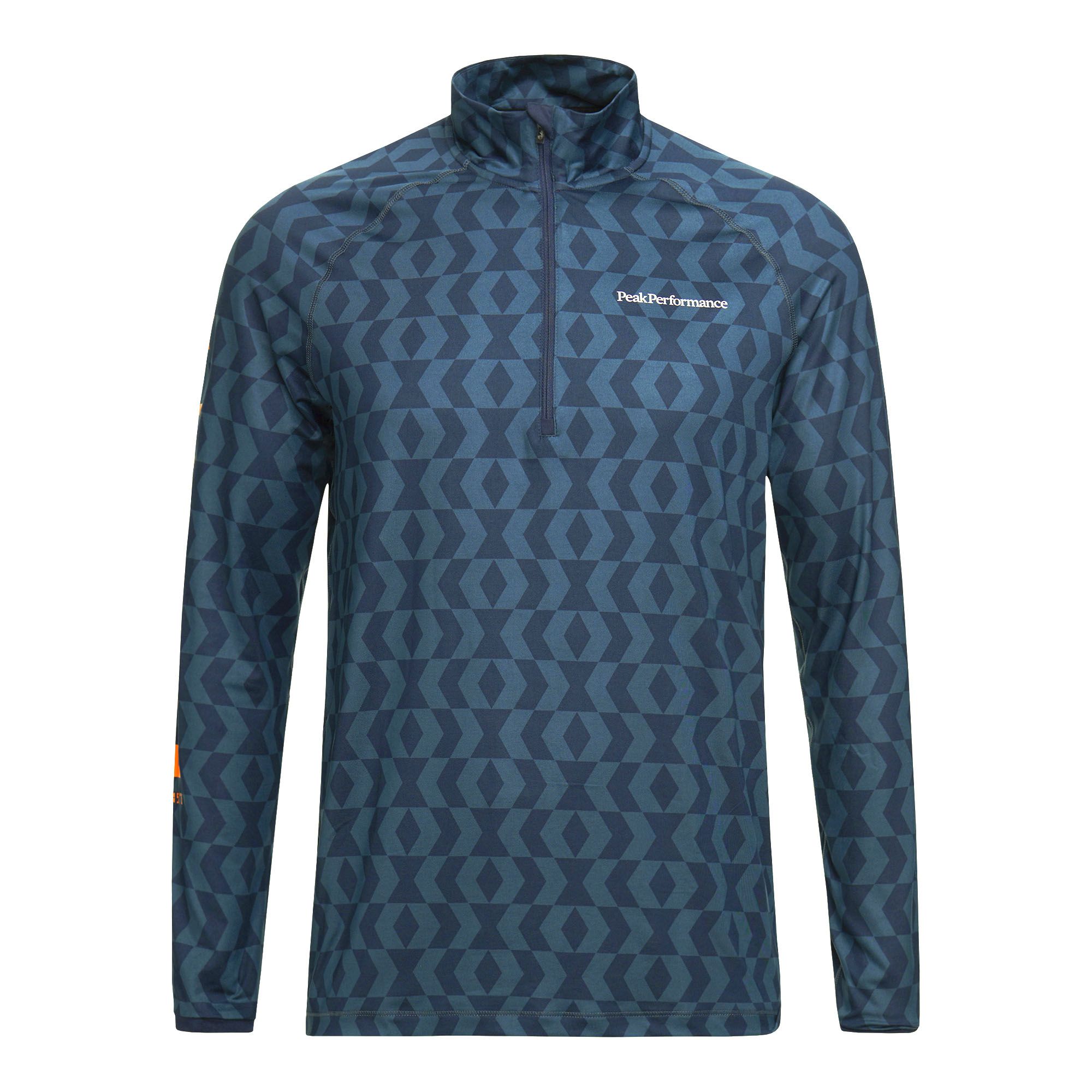 blue thermal shirt