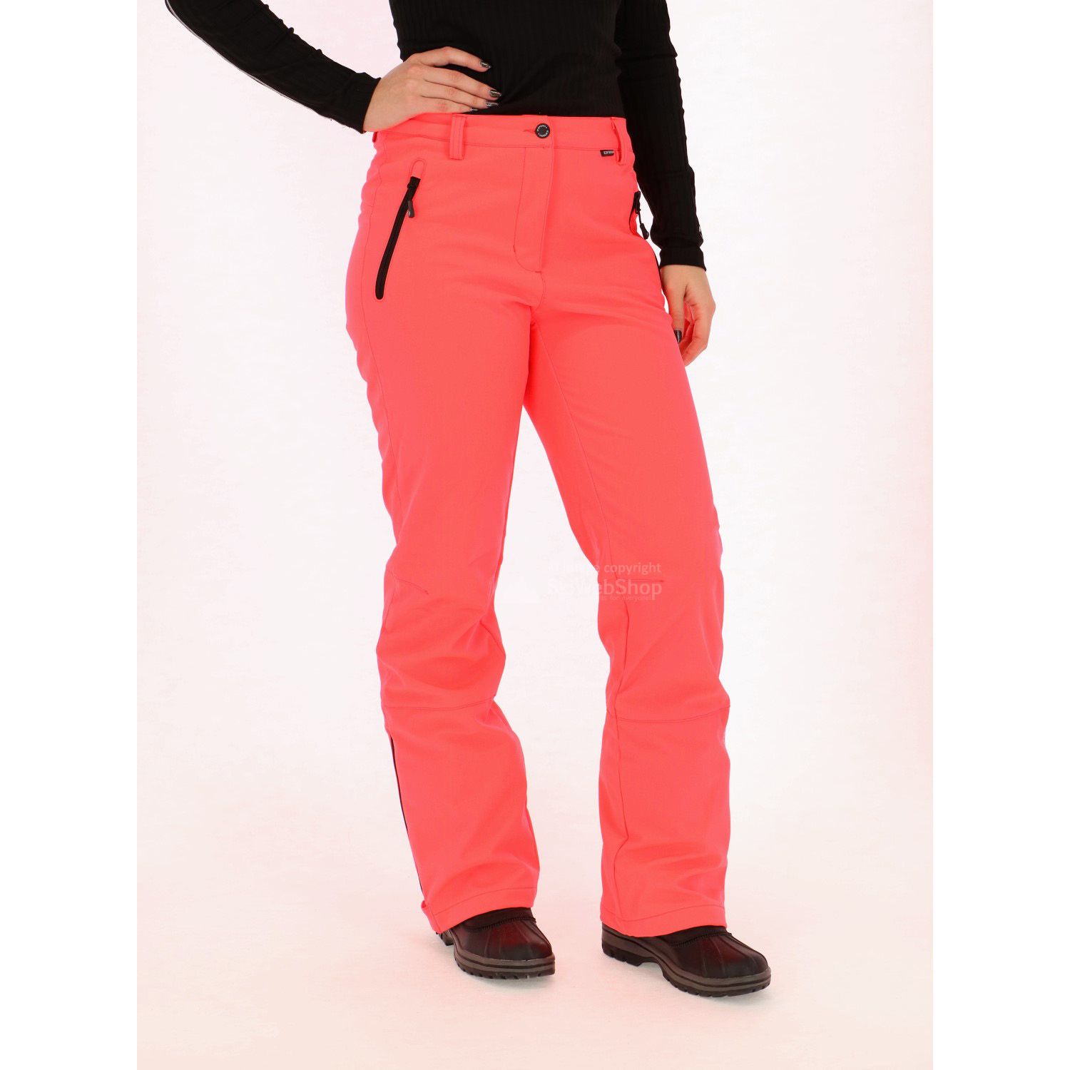 Icepeak, Riksu, softshell slim fit ski pant, women, hot pink