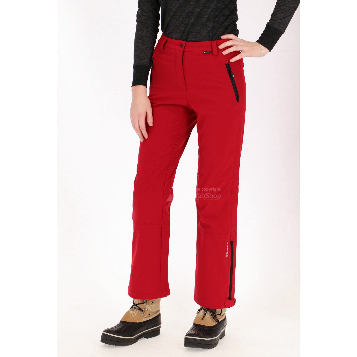 slim fit soft shell trousers