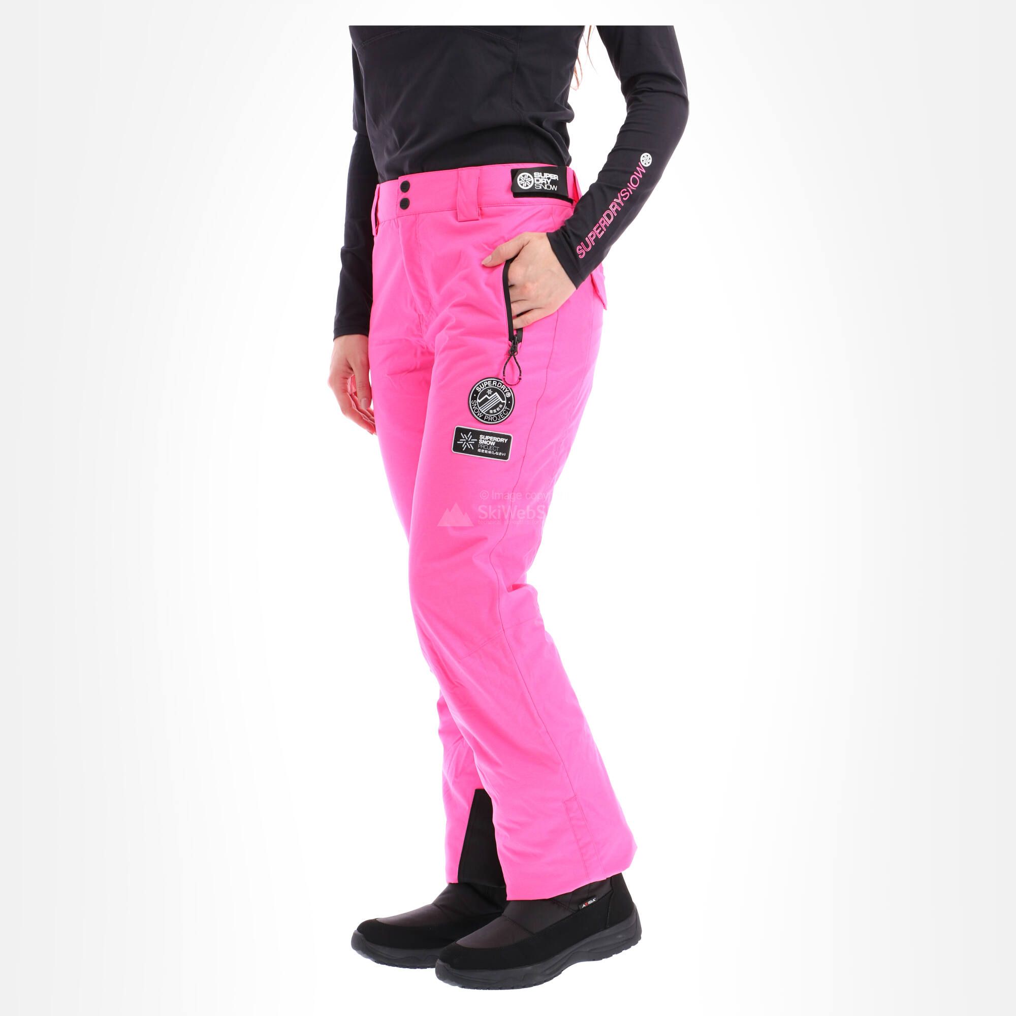 light pink ski pants