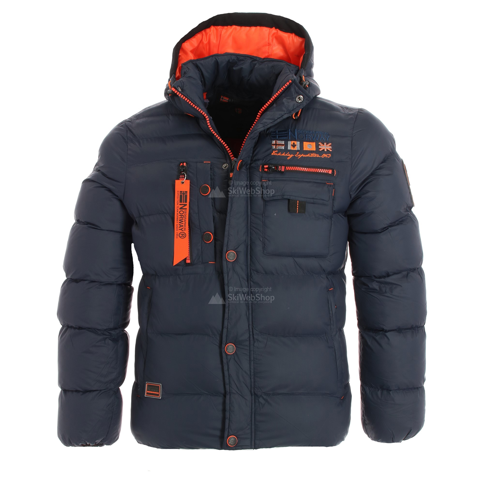 Geographical Norway Citernier Winter Jacket Men Navy Blue   Geographical Norway Citernier Winterjas Heren Navy Blauw 01.2108 