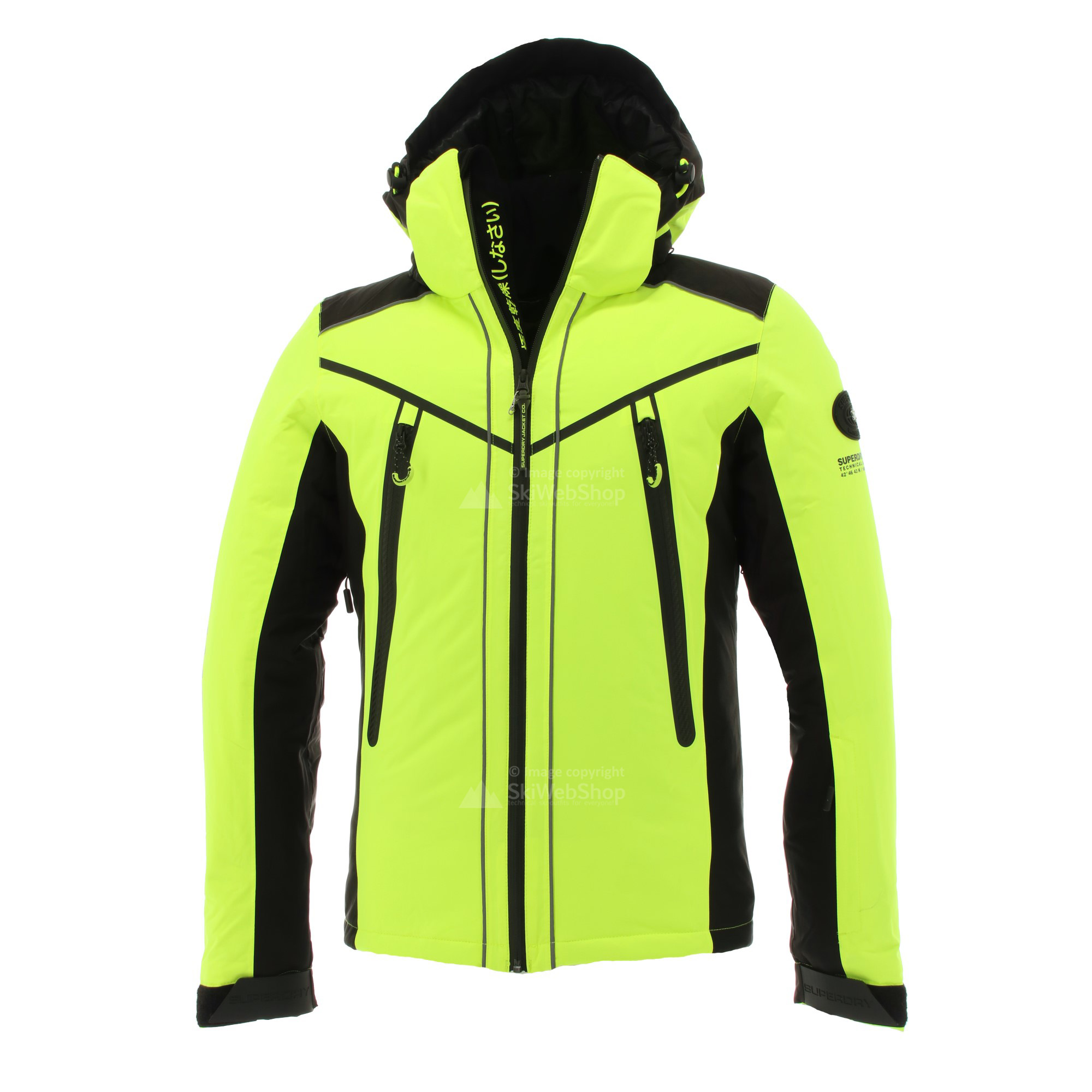 Superdry, Downhill Racer Padded , ski jacket, men, rescue yellow ...