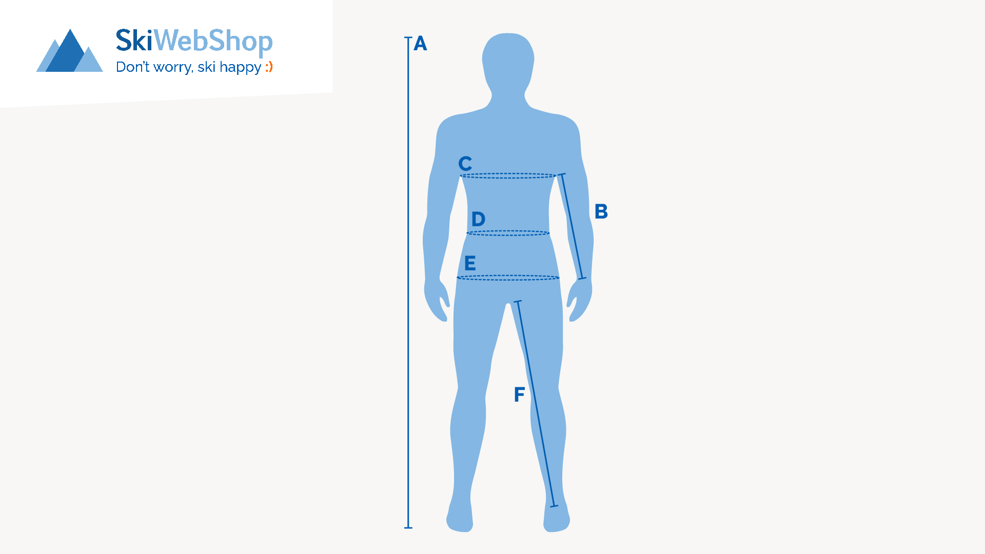 Measuring ski wear size